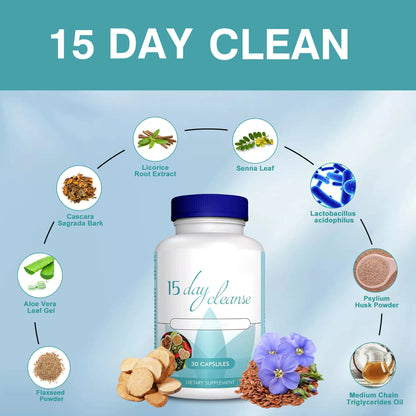15 Day Colon Cleanse Detox - Gut & Colon Support