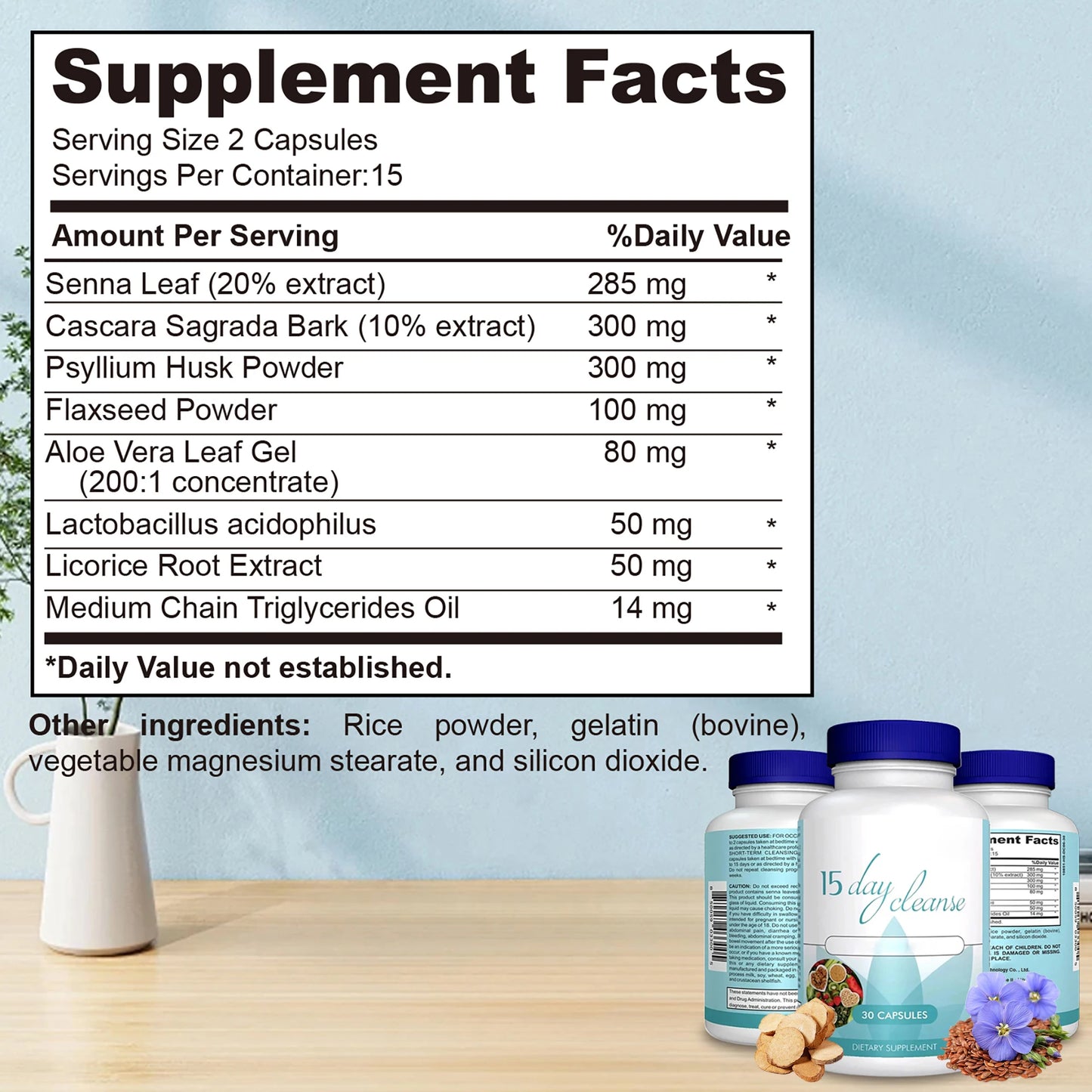 15 Day Colon Cleanse Detox - Gut & Colon Support